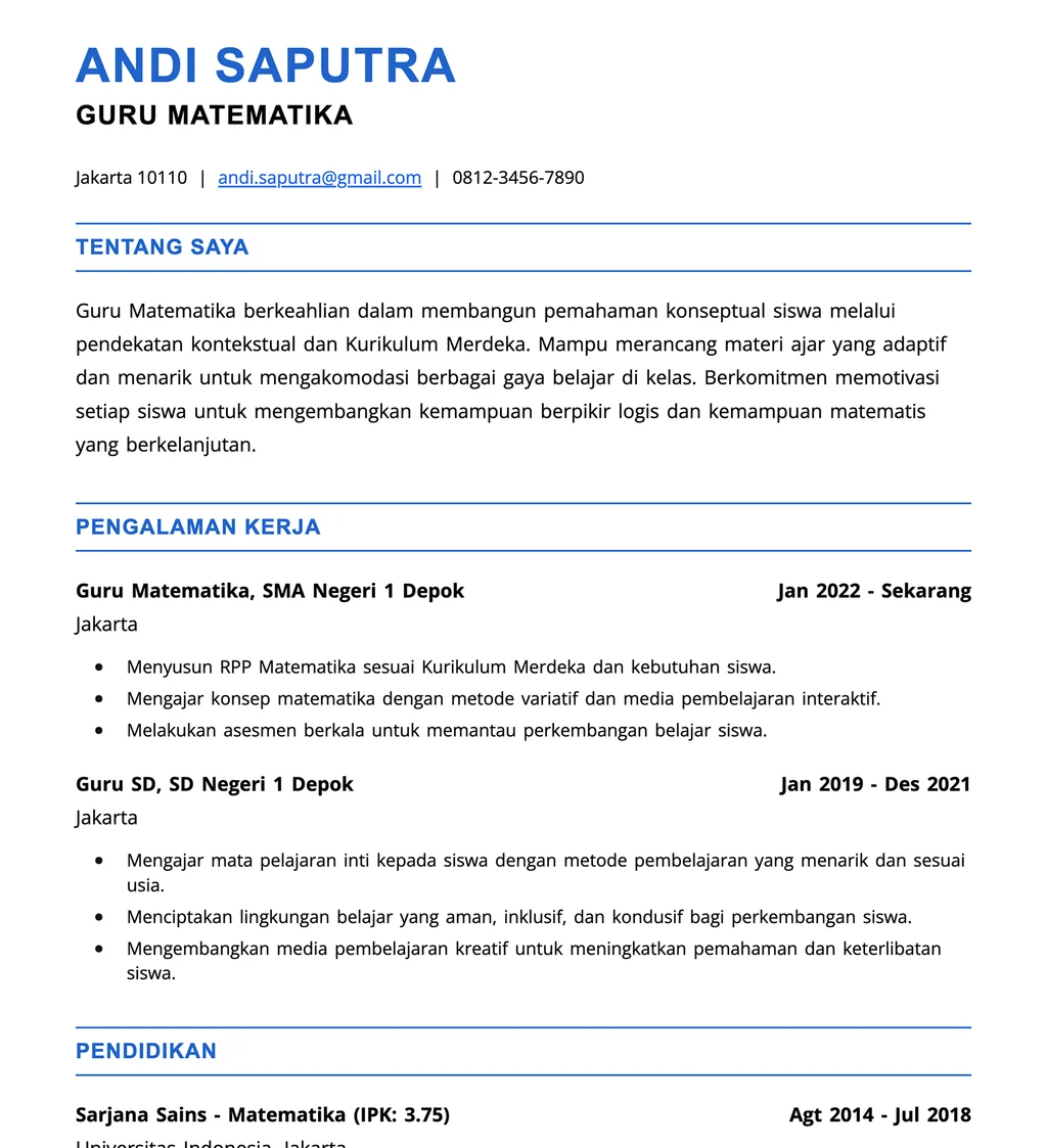 CV Preview